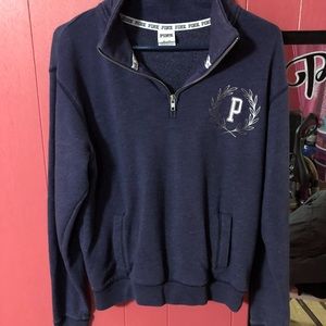 PINK VS purple 1/4 zip pull over